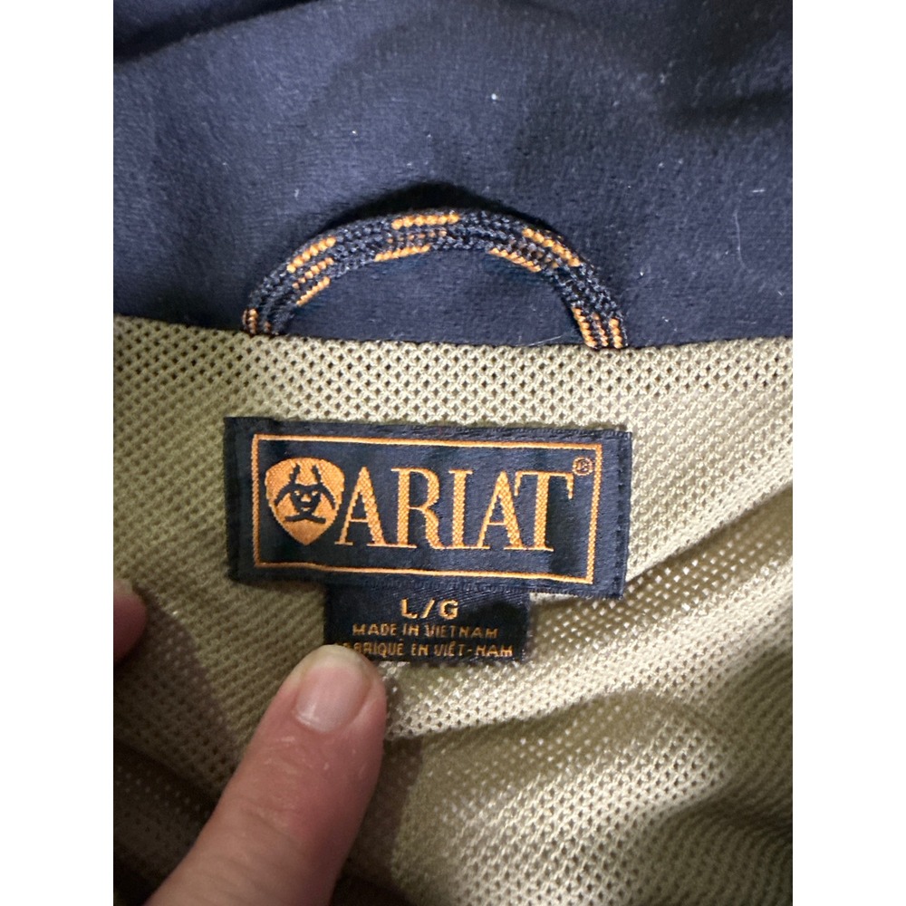 Ariat Womens Utility Equestrian Jacket Dark Brown Full Zip Mesh Lined Large - Picture 4 of 9